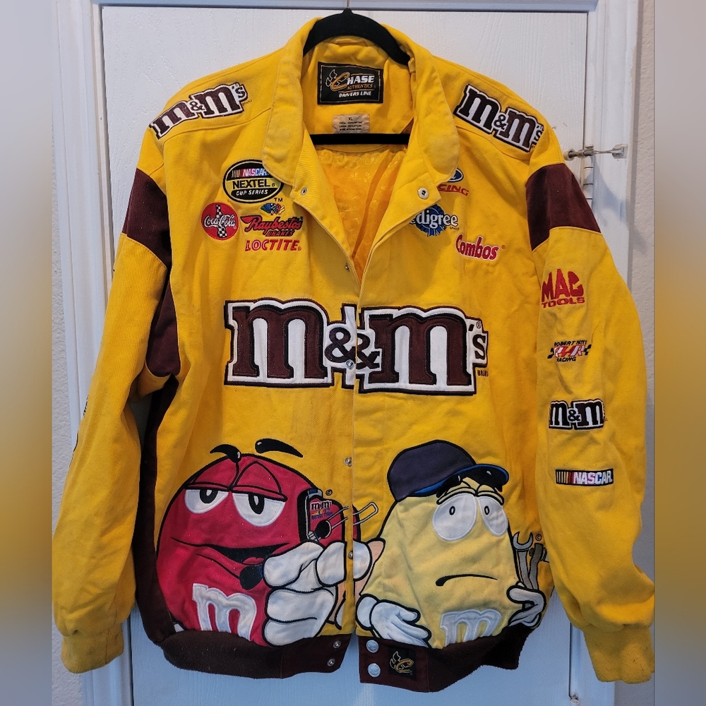 Chase Authentics Drivers Line M&M's Nascar Jacket sz XL - Picture 2 of 12
